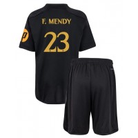 Dres Real Madrid Ferland Mendy #23 Rezervni za djecu 2023-24 Kratak Rukav (+ kratke hlače)